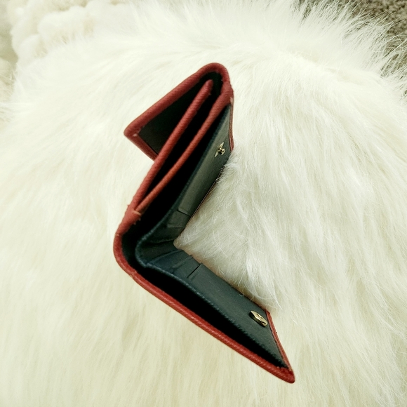 Purificacion Garcia Red and Blue Billfold Wallet New without Tags - Picture 6 of 6